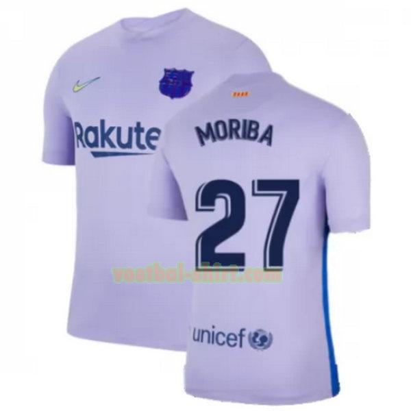 moriba 27 barcelona uit shirt 2021 2022 geel mannen