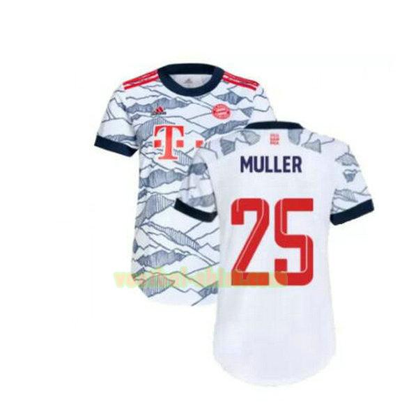 muller 25 bayern münchen 3e shirt 2021 2022 grijs mannen