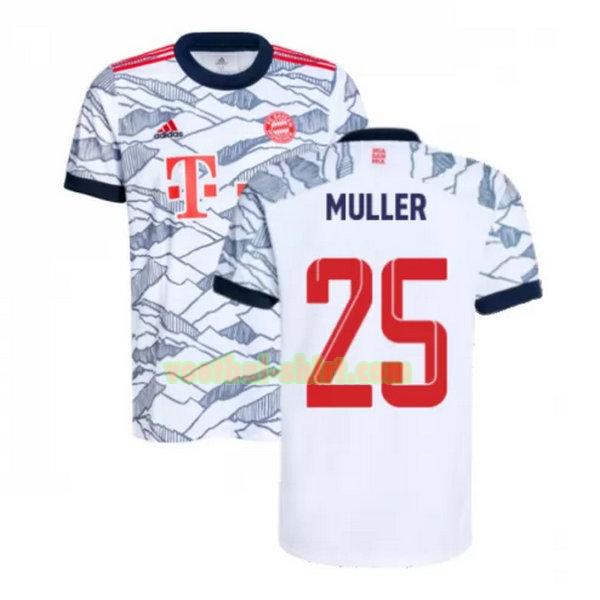 muller 25 bayern münchen 3e shirt 2021 2022 zwart mannen