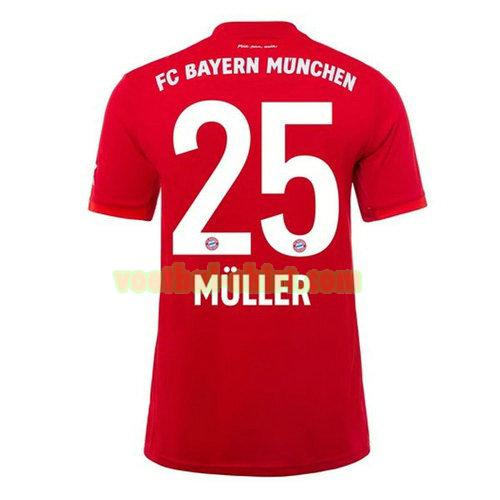 muller 25 bayern münchen thuis shirt 2019-2020 mannen