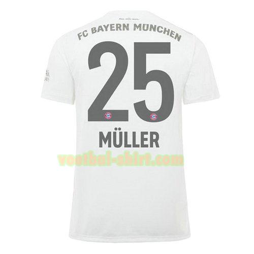 muller 25 bayern münchen uit shirt 2019-2020 mannen