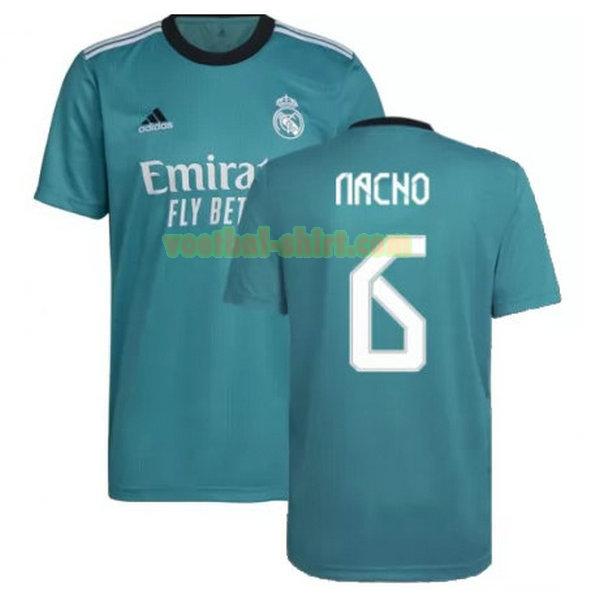 nacho 6 real madrid 3e shirt 2021 2022 groen mannen