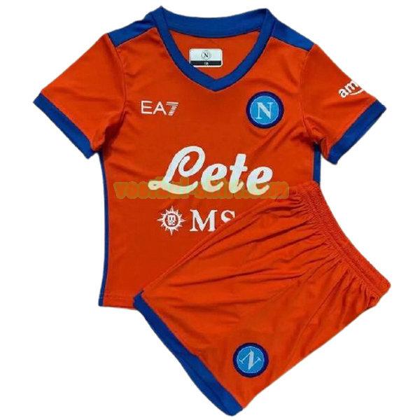 napoli 3e shirt 2021 2022 rood kinderen