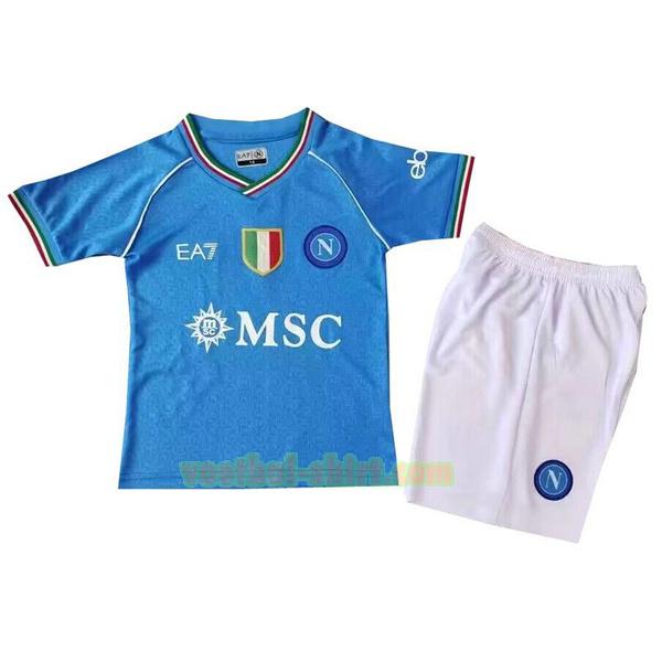 napoli 3e shirt 2023 2024 blauw kinderen