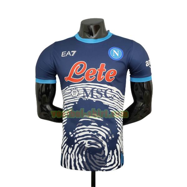 napoli player commemorative edition shirt 2021 2022 blauw mannen