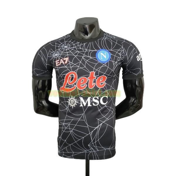 napoli player halloween shirt 2021 2022 zwart mannen