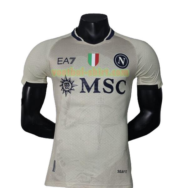 napoli player special edition shirt 2024 2025 grijs mannen