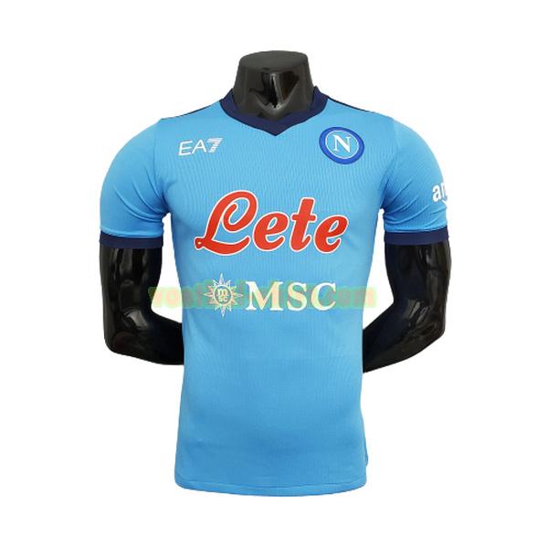 napoli player thuis shirt 2021 2022 blauw mannen