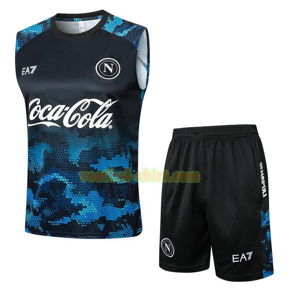 napoli set vest 2024 2025 blauw mannen