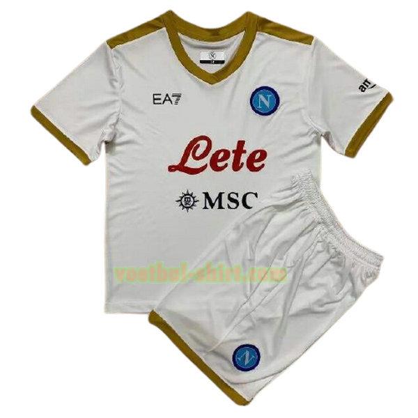 napoli uit shirt 2021 2022 wit kinderen