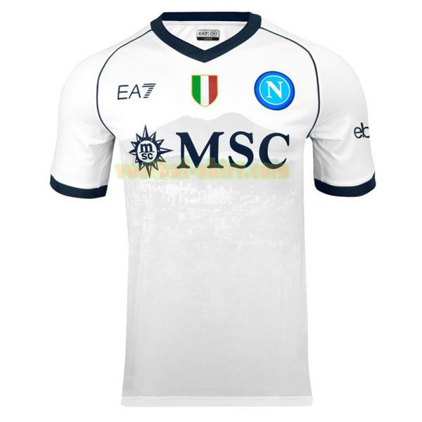 napoli uit shirt 2023 2024 wit mannen