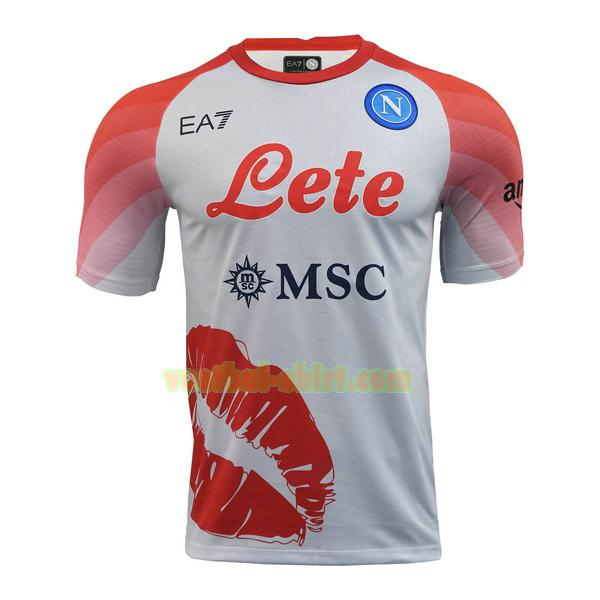 napoli valentine shirt 2023 wit rood mannen