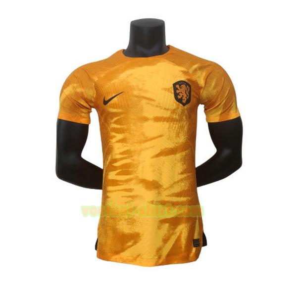 nederland player thuis shirt 2022 blauw mannen