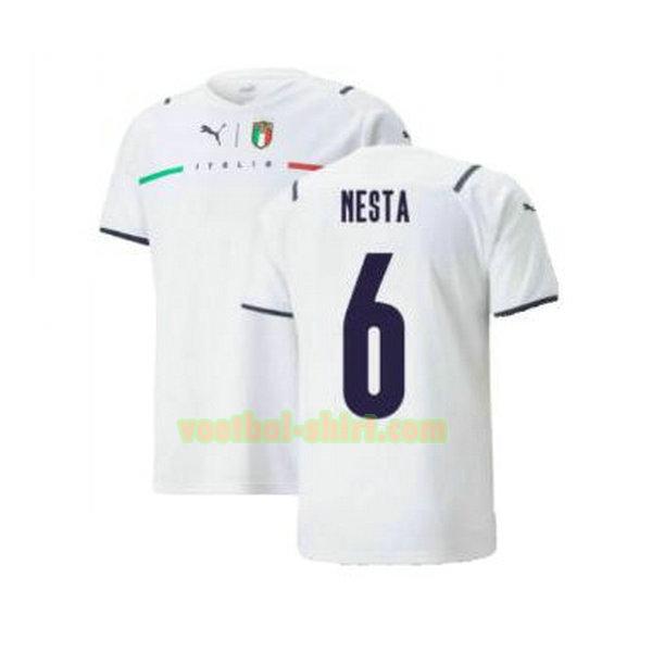 nesta 6 italië uit shirt 2021 2022 wit mannen