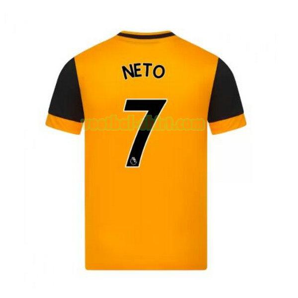 neto 7 wolves thuis shirt 2020-2021 geel mannen