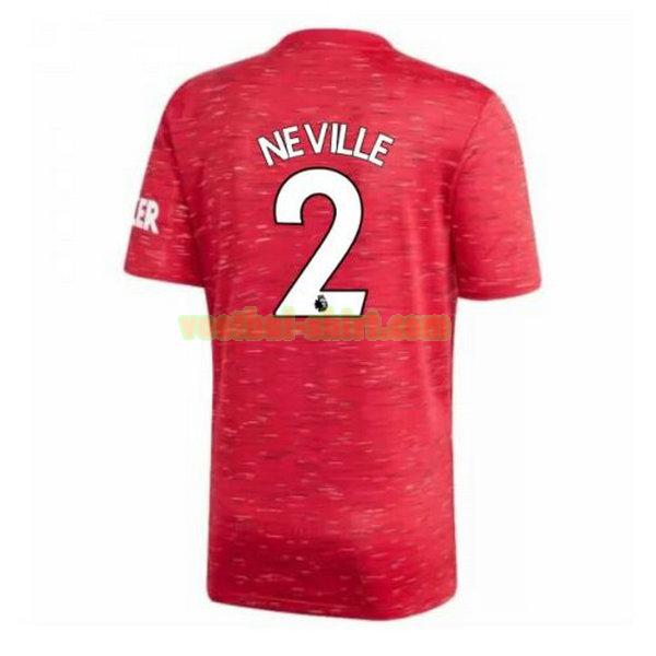 neville 2 manchester united thuis shirt 2020-2021 mannen