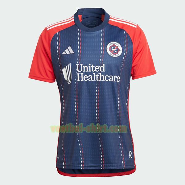 new england revolution thuis shirt 2024 2025 thailand blauw rood mannen