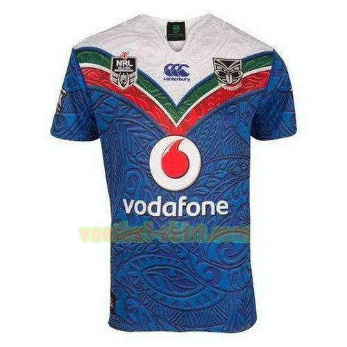 new zealand warriors rugby shirt 2017-2018 blauw mannen