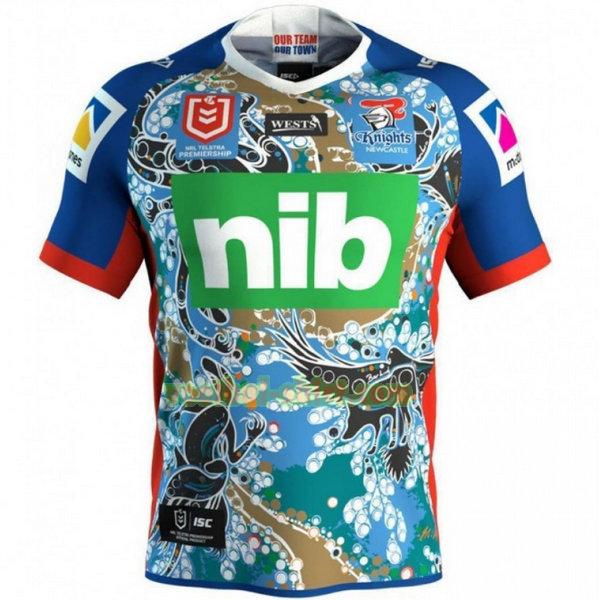 newcastle knights indigenous shirt 2019 blauw mannen