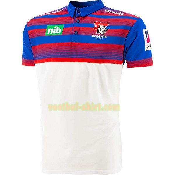 newcastle knights media polo shirt 2021 wit mannen