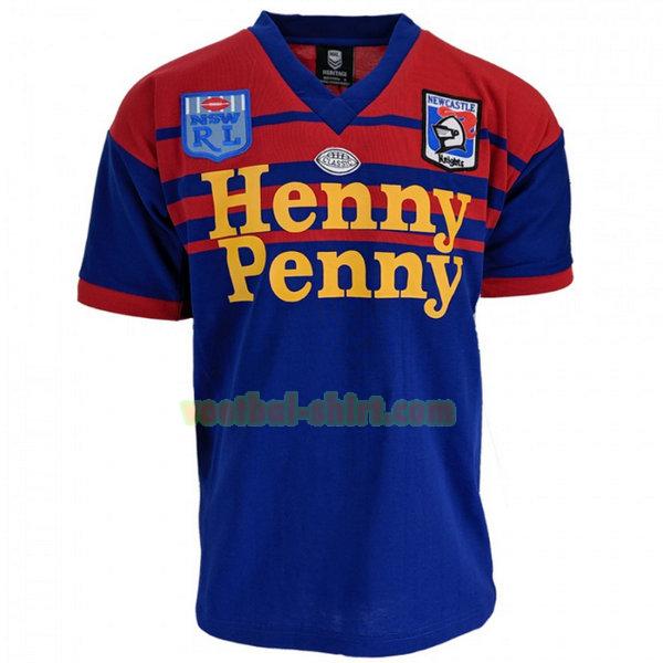 newcastle knights thuis shirt 1988 blauw mannen