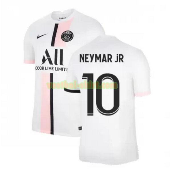neymar jr 10 paris saint germain uit shirt 2021 2022 wit mannen