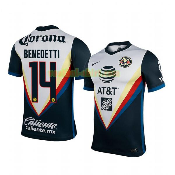 nicolas benedetti 14 club america uit shirt 2020-2021 mannen