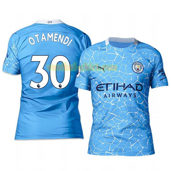 nicolas otamendi 30 manchester city thuis shirt 2020-2021 mannen