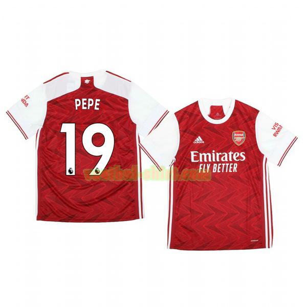 nicolas pépé 19 arsenal thuis shirt 2020-2021 mannen