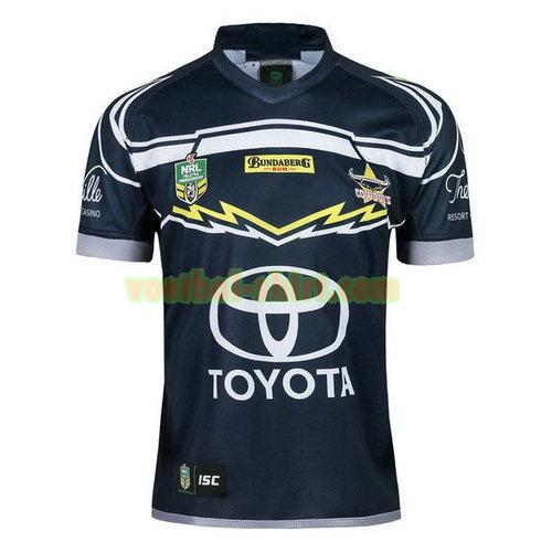 north queensland cowboys thuis rugby shirt 2018 blauw mannen