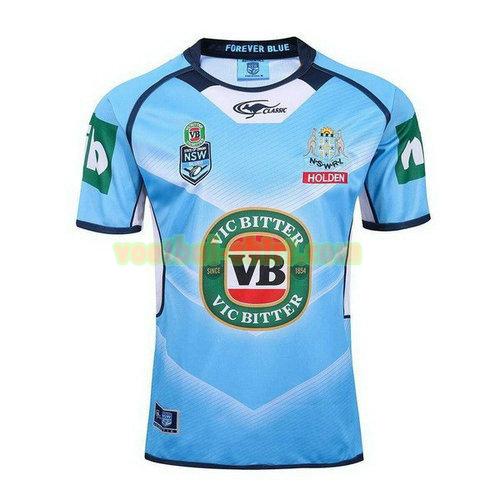 nsw blues thuis rugby shirt 2017-2018 blauw mannen