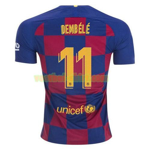 o.dembele 11 barcelona thuis shirt 2019-2020 mannen