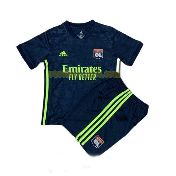 olympique lyon 3e shirt 2020-2021 navy kinderen