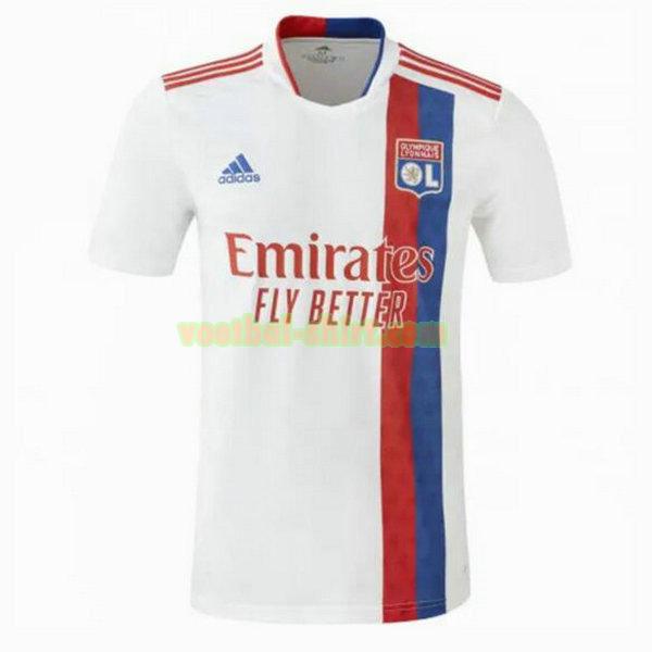 olympique lyon priemra equipacion shirt 2021 2022 wit mannen