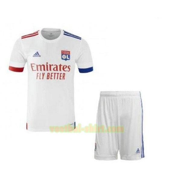 olympique lyon thuis shirt 2020-2021 wit kinderen