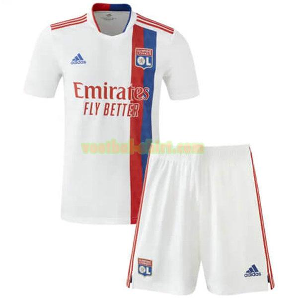 olympique lyon thuis shirt 2021 2022 wit kinderen