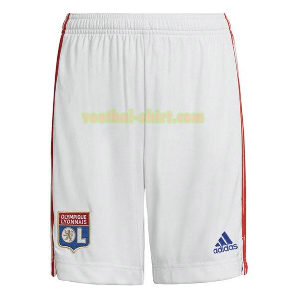 olympique lyon thuis shorts 2021 2022 wit mannen