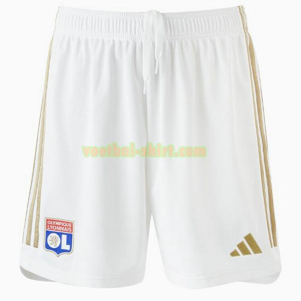 olympique lyon thuis shorts 2023 2024 wit mannen