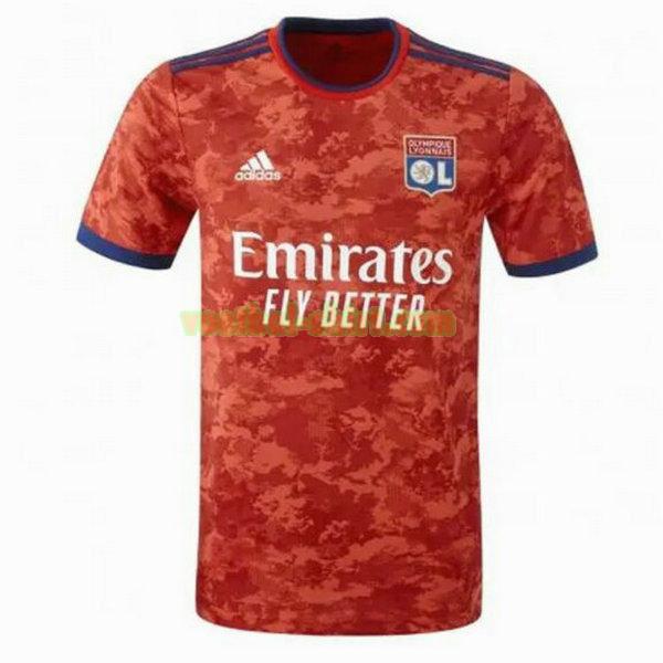 olympique lyon uit shirt 2021 2022 rood mannen