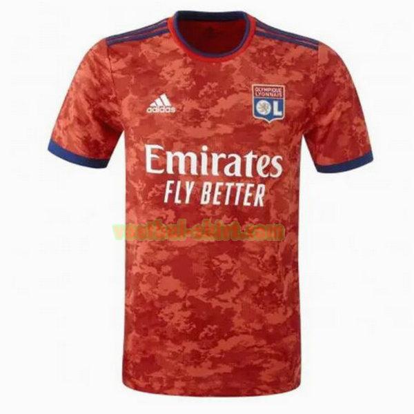 olympique lyon uit shirt 2021 2022 thailand rood mannen