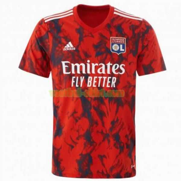 olympique lyon uit shirt 2022 2023 rood mannen