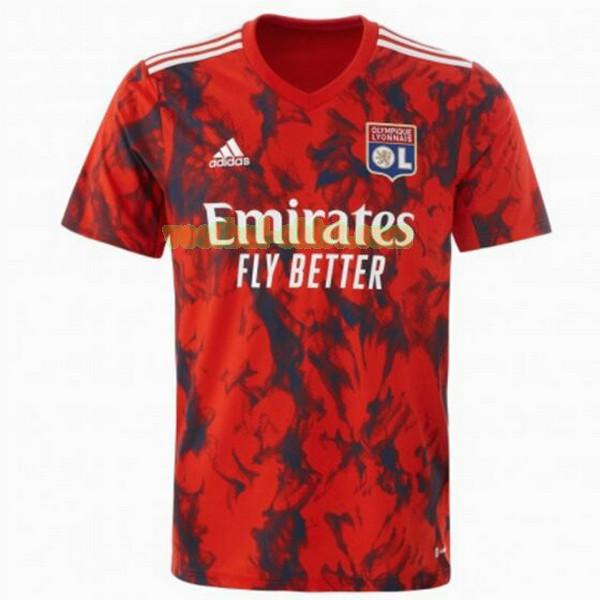 olympique lyon uit shirt 2022 2023 thailand rood mannen