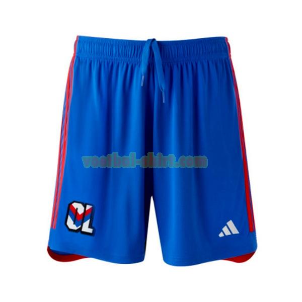 olympique lyon uit shorts 2023 2024 blauw mannen