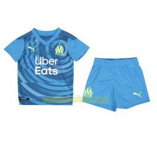 olympique marseille 3e shirt 2020-2021 blauw kinderen