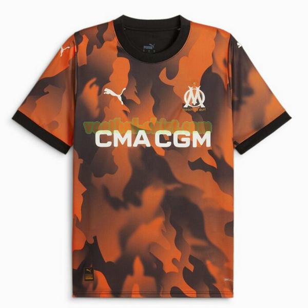 olympique marseille 3e shirt 2023 2024 thailand oranje mannen