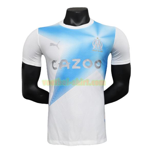 olympique marseille player special edition shirt 2023 2024 wit blauw mannen