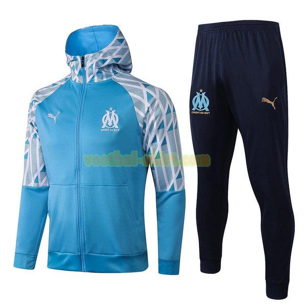 olympique marseille set jasje 2021 2022 blauw mannen