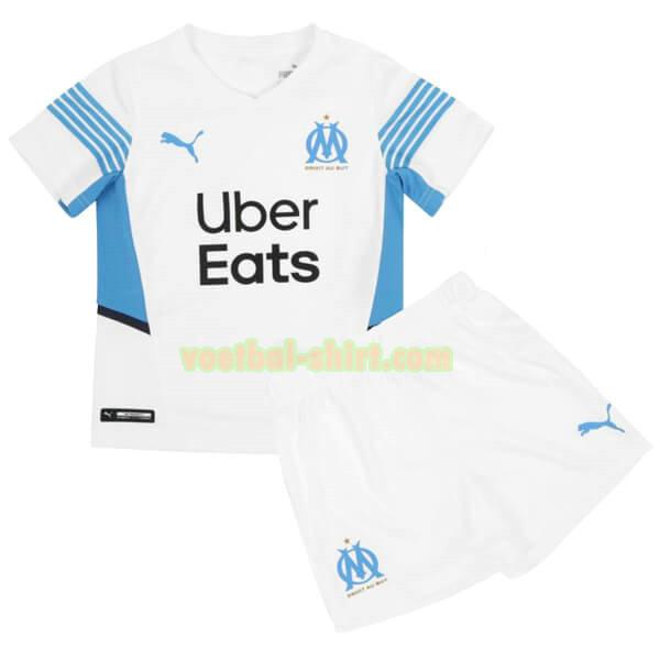 olympique marseille thuis shirt 2021 2022 wit kinderen