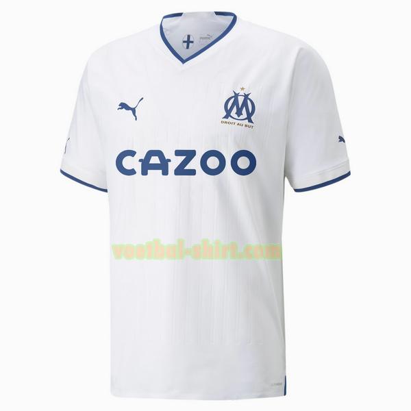 olympique marseille thuis shirt 2022 2023 thailand wit mannen