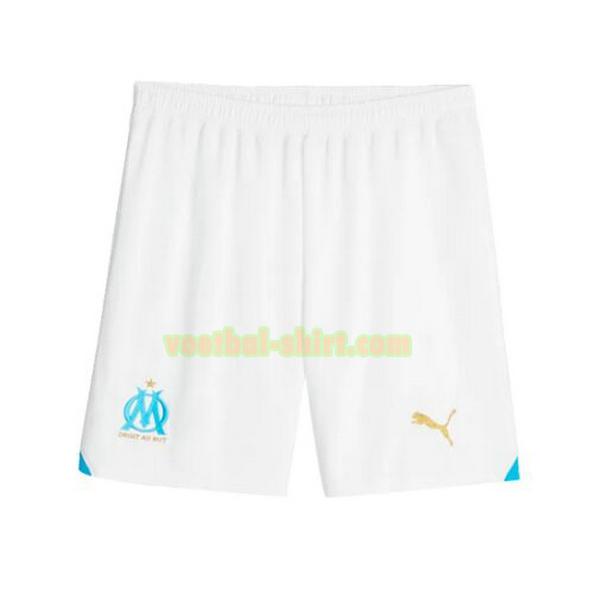 olympique marseille thuis shorts 2023 2024 wit mannen